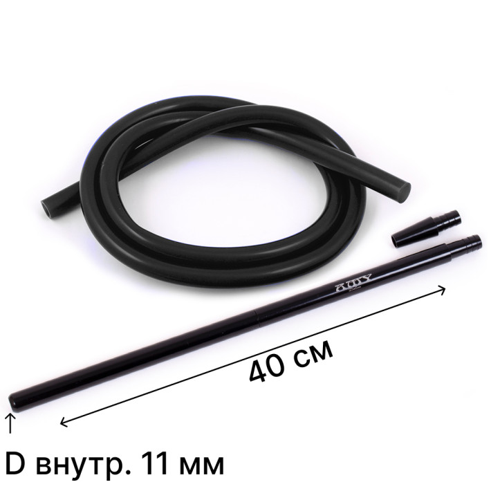 AMY Силіконовий шланг Deluxe Aluminium Long Black