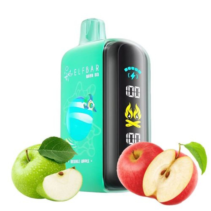 Одноразова електронна сигарета Elf Bar Raya D3 Double Apple 25000 тяг