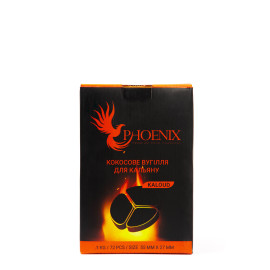 Вугілля кокосове Phoenix під калауд 1 кг 72 шт