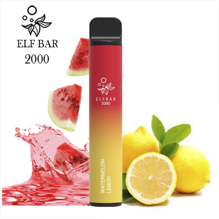 Одноразова електронна сигарета Elf Bar TE Watermelon Lemon (Ватермелон Леман) 2000 тяг