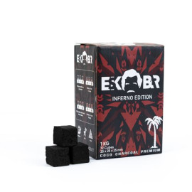 Вугілля кокосове Escobar 1 кг 72 шт