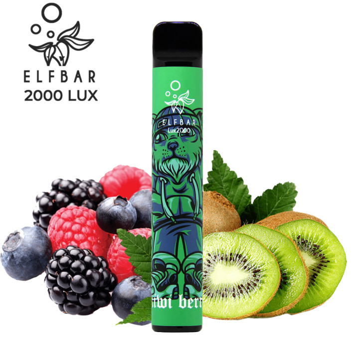 Одноразова електронна сигарета Elf Bar TE Kiwi Berry (Ківі Беррі) 2000 тяг