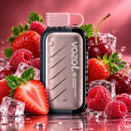 Одноразова електронна сигарета Vozol Gear Shisha Strawberry Raspberry Cherry 50000 тяг