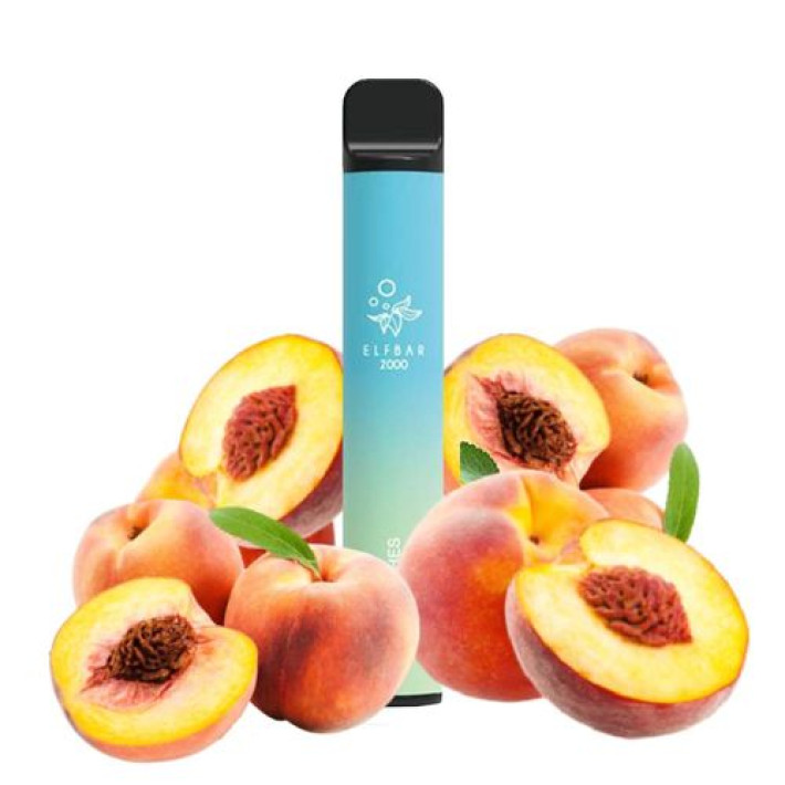 Одноразова електронна сигарета Elf Bar Ultra Juicy Peach 2000 тяг