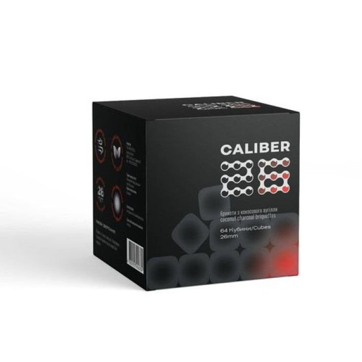 Вугілля кокосове Caliber 64 шт