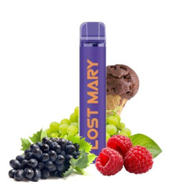 Одноразова електронна сигарета Lost Mary CM Grape Raspberry Ice Cream (Ґрейп Распбері Айс Крім) 1500 тяг