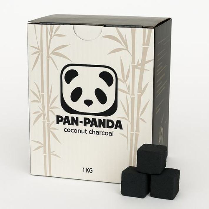 Вугілля кокосове Pan-Panda 1 кг (72 шт)