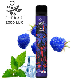 Одноразова електронна сигарета Elf Bar TE Blue Razz Ice (Блу Рез Айс) 2000 тяг