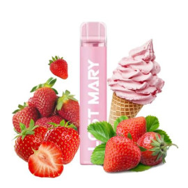 Одноразова електронна сигарета Lost Mary CM Strawberry Ice Cream (Строубері Айс Крім) 1500 тяг