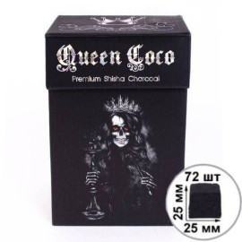 Вугілля кокосове Queen Coco 1 кг 72 шт