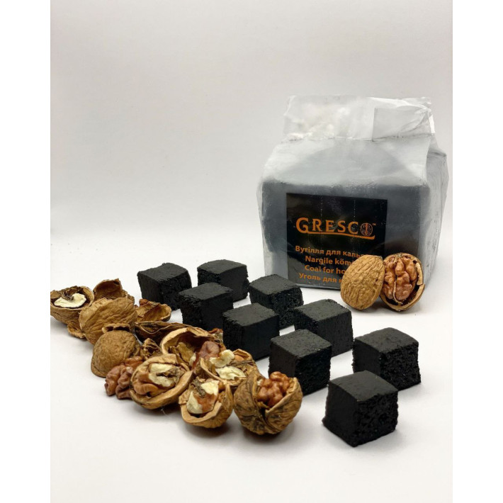 Вугілля горіхове Gresco 0,5 кг 36 шт (без коробки)