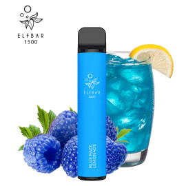 Одноразова електронна сигарета Elf Bar Blue Razz Lemonade (Блу Разз Лемонад) 1500 тяг